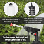 2 Battery Portable Cordless Car High Pressure Washer Jet Water Wash Cleaner Gun (Without a bucket)