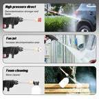 2 Battery Portable Cordless Car High Pressure Washer Jet Water Wash Cleaner Gun (Without a bucket)