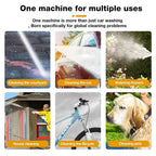 2 Battery Portable Cordless Car High Pressure Washer Jet Water Wash Cleaner Gun (Without a bucket)