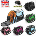 Large Pet Carrier Bag Portable Soft Fabric Folding Dog Cat Travel Bags-black
